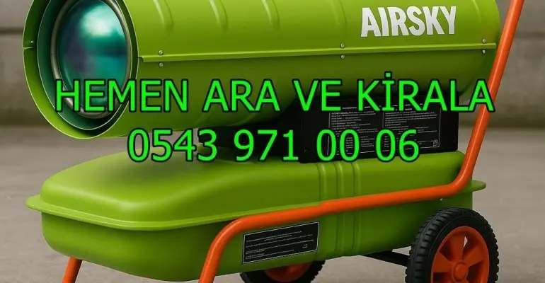 İstanbul Esenler Güngören Duvar Kurutma Makinesi Şantiye Isımak Kiralama