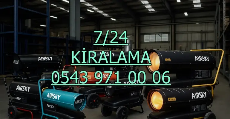 Samsun Ordu Sinop Kiralık Şantiye İnşaat Isıtıcısı Isımak Kiralama